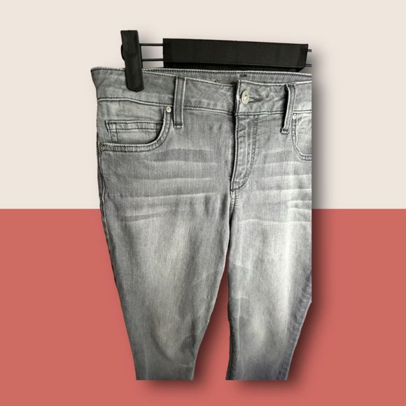 🩶 JOE'S JEANS THE BLONDIE SKINNY ANKLE GRAY HIGH RISE RAW HEM SZ 27 - Picture 5 of 10
